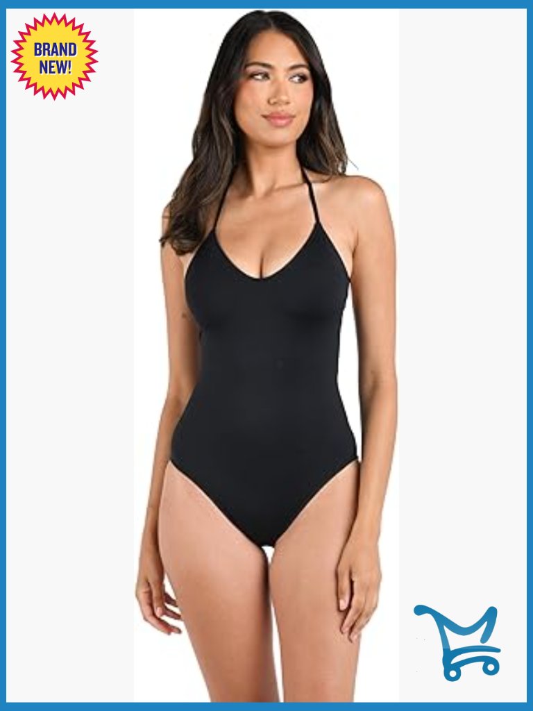 One Piece Swimsuit Tummy Control Scoop Front Underwire Bathing Suit